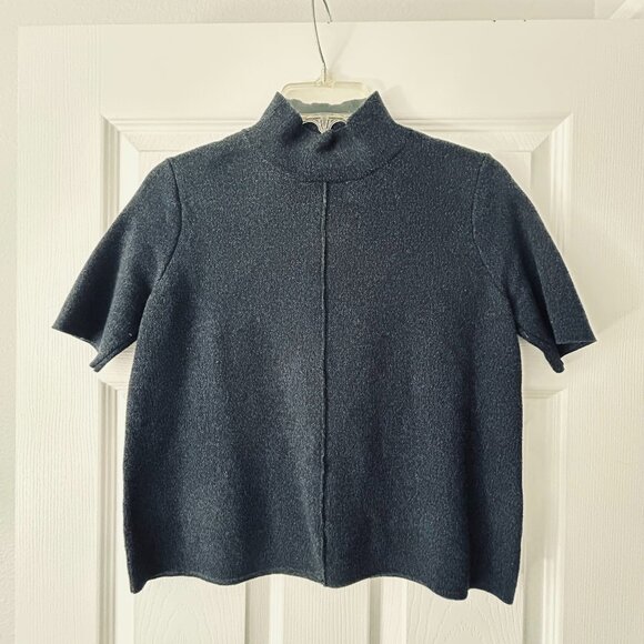 Zara Turtleneck Shortsleeve Sweater - Picture 1 of 4